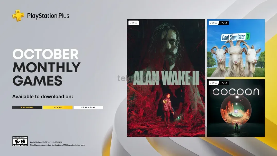PlayStation Plus Ekim 2025