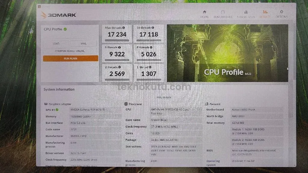 Ryzen 9 9950X3D Benchmark Testi