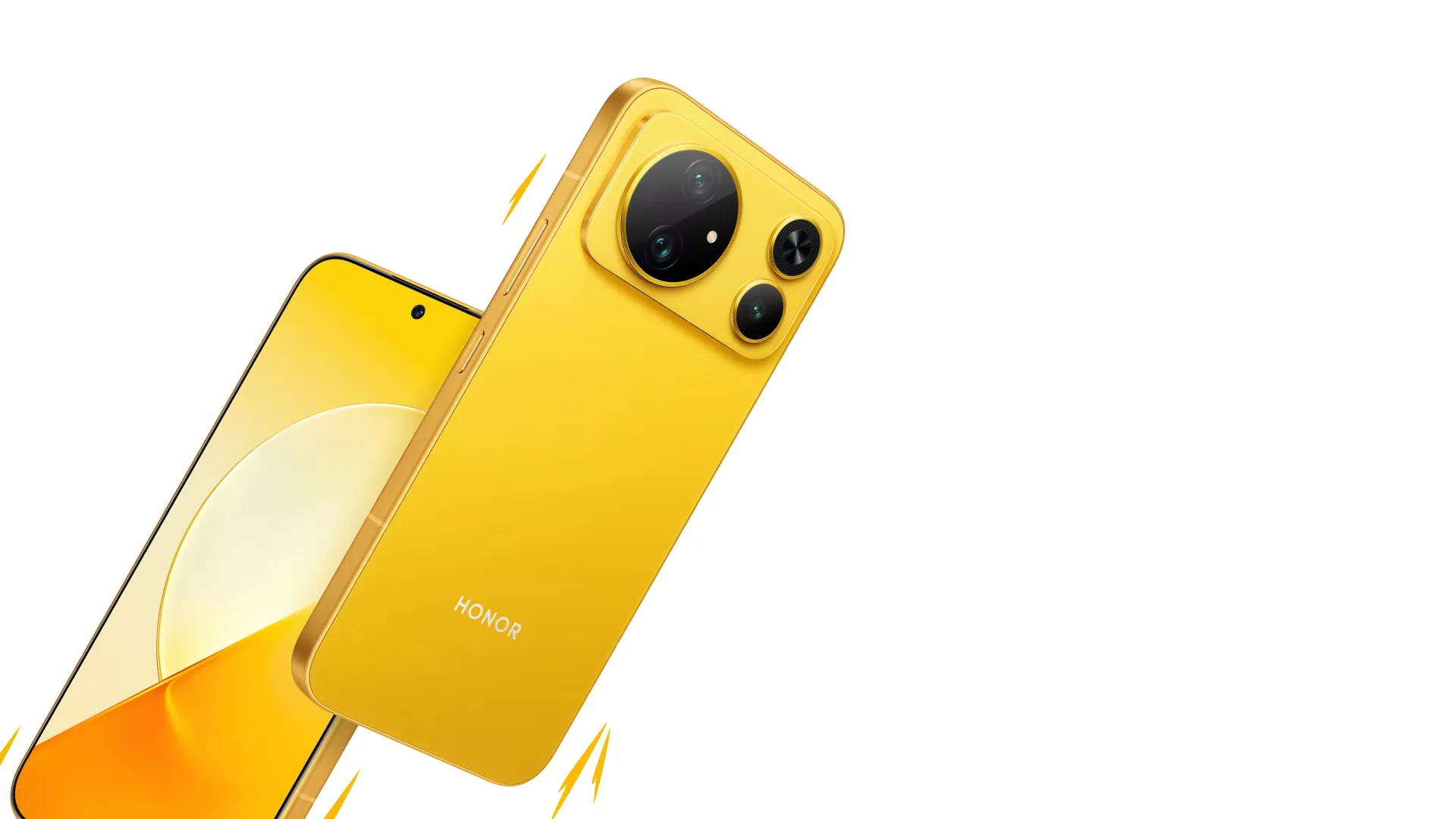 Honor Magic9 Super Edition resmî tanıtım görseli, sarı renk seçeneği