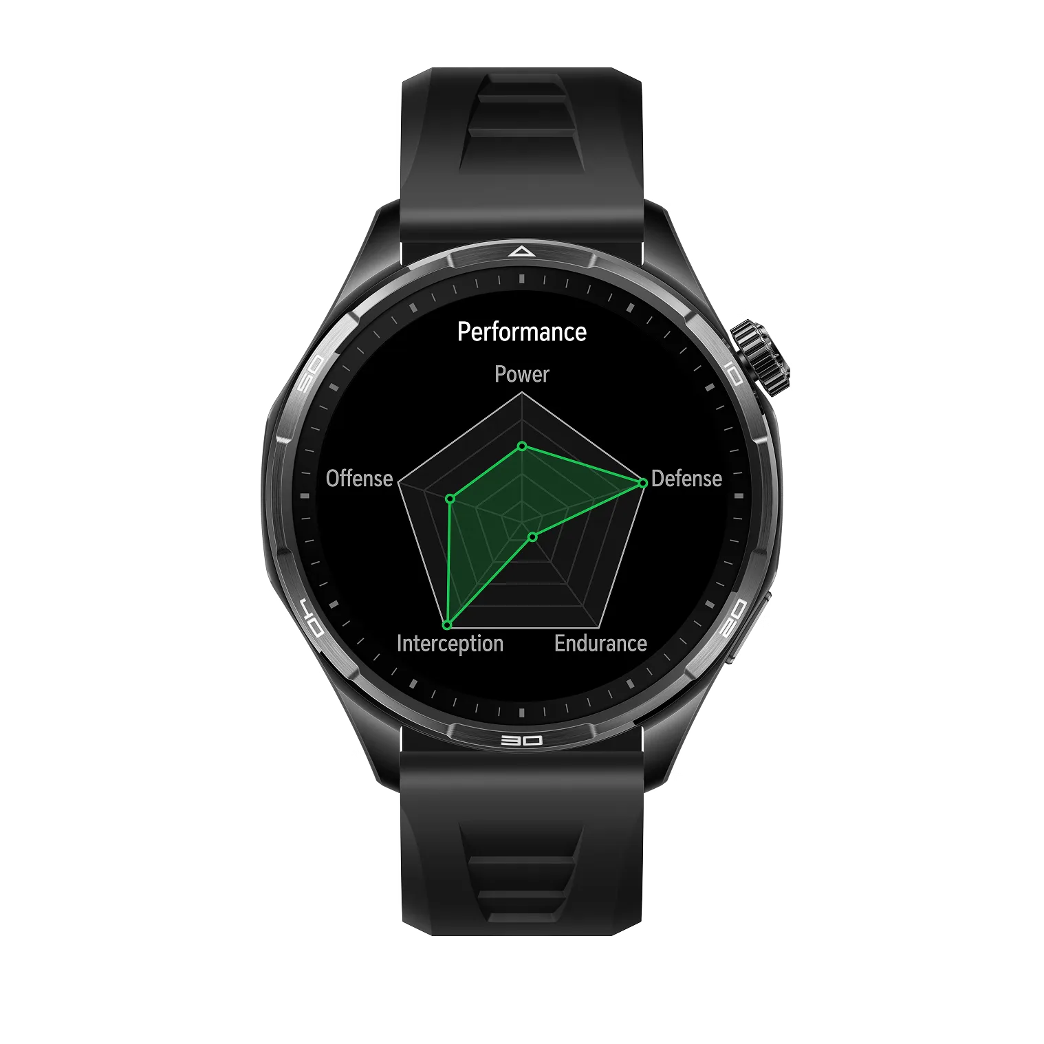 Honor Watch 6 ekranında badminton performans analizi grafiği