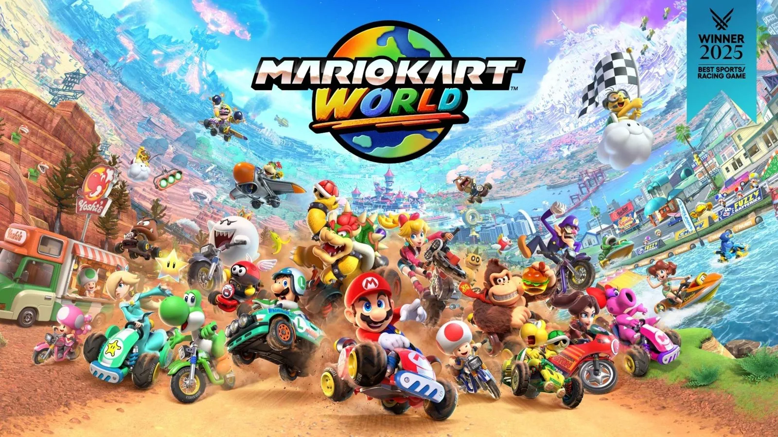 Mario Kart World tanıtım görseli