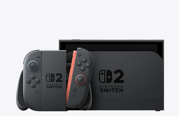Nintendo Switch 2 konsolu, Joy-Con 2 kumandaları ve dock