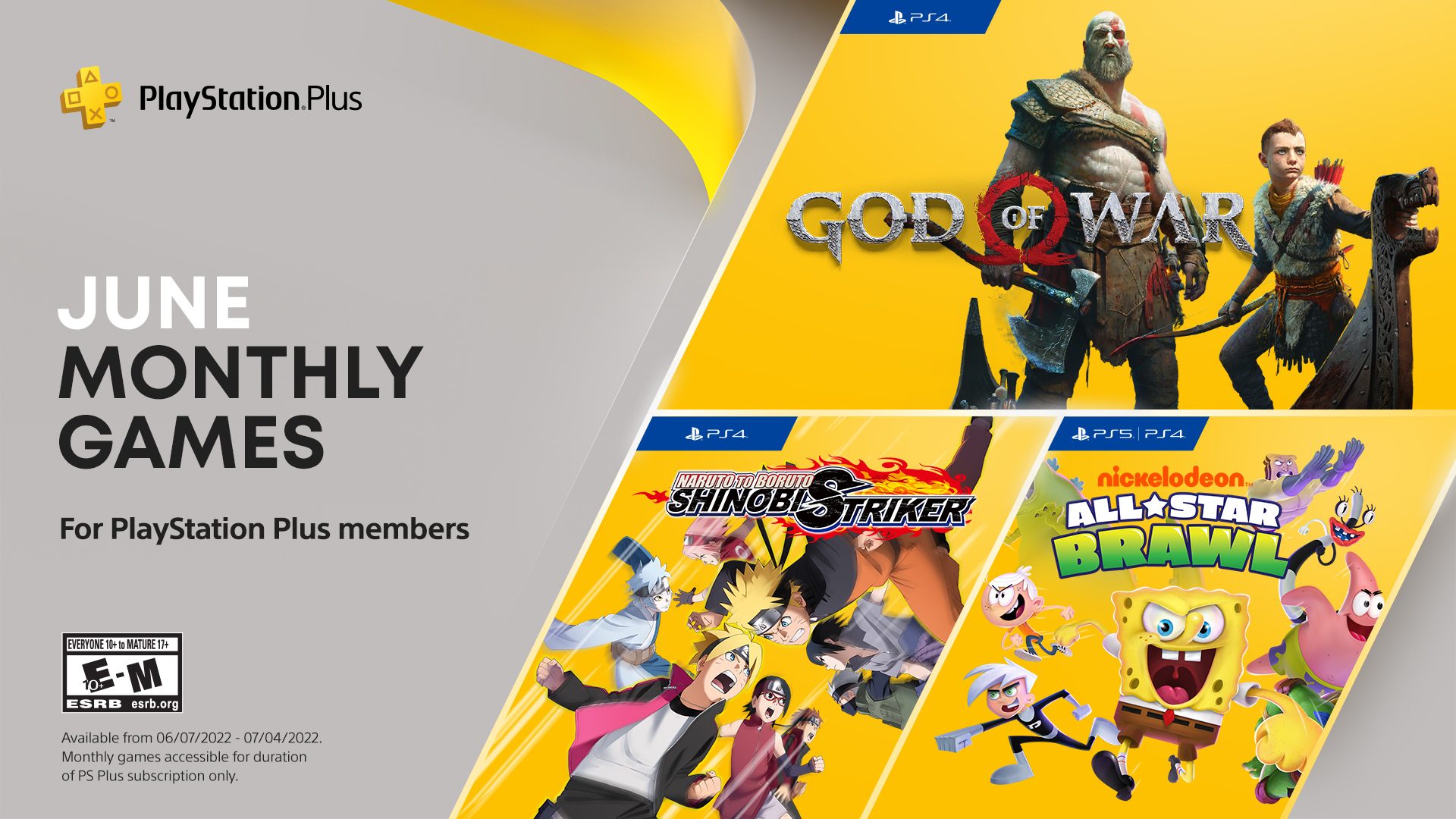Visual representation of PlayStation Plus Monthly Games for April 2023 with a modern aesthetic design featuring gaming elements.