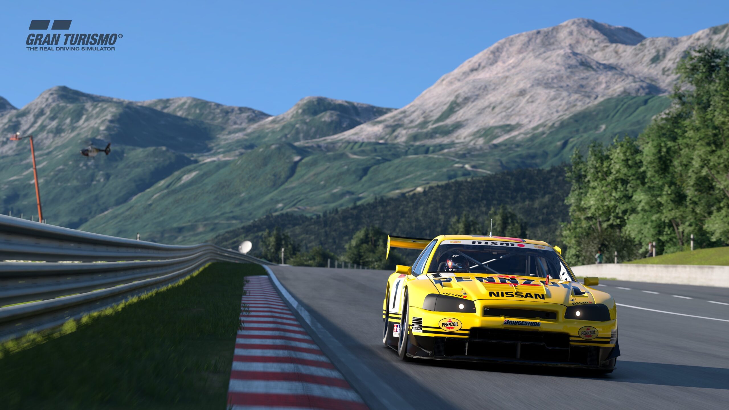 A vibrant digital illustration depicting racing cars and advanced technology inspired by Gran Turismo 7 update 1.57.