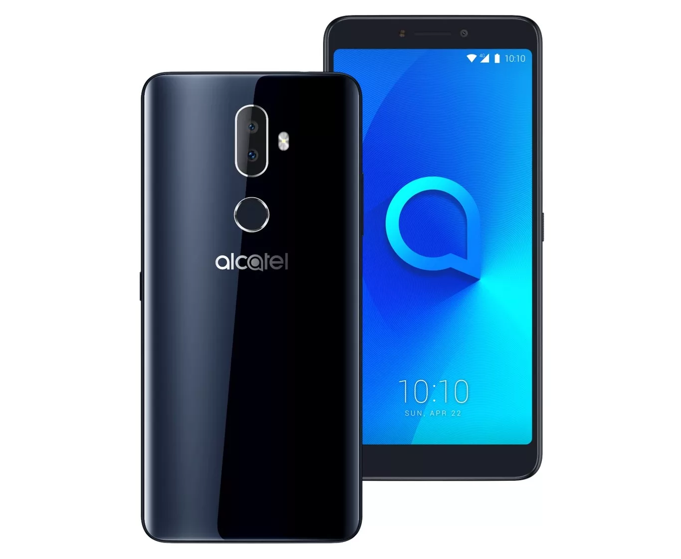A modern visualization of Alcatel V3 series smartphones amidst a futuristic digital backdrop.