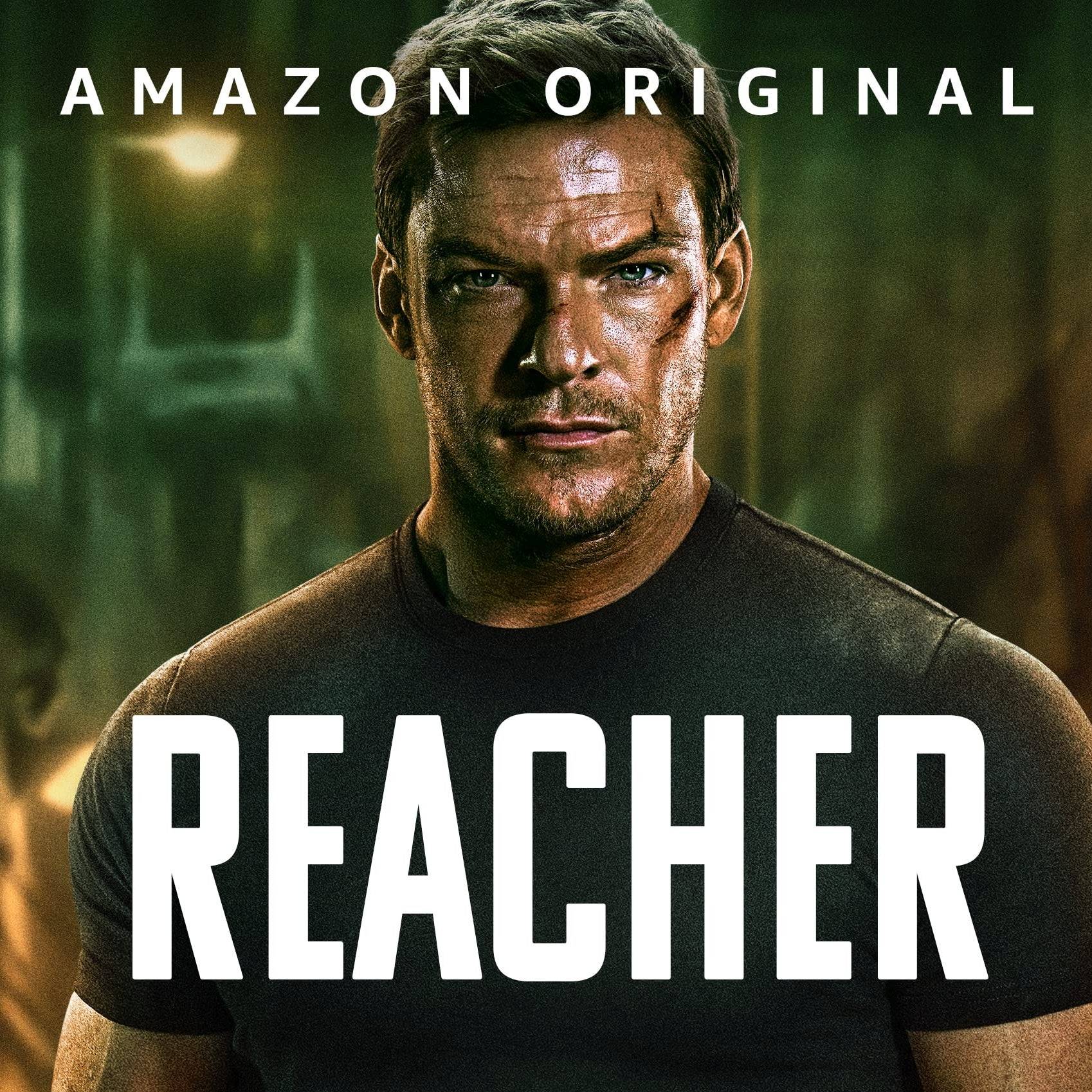 A modern aesthetic artwork depicting Jack Reacher in action, representing the thrilling narrative of Reacher Season 3.