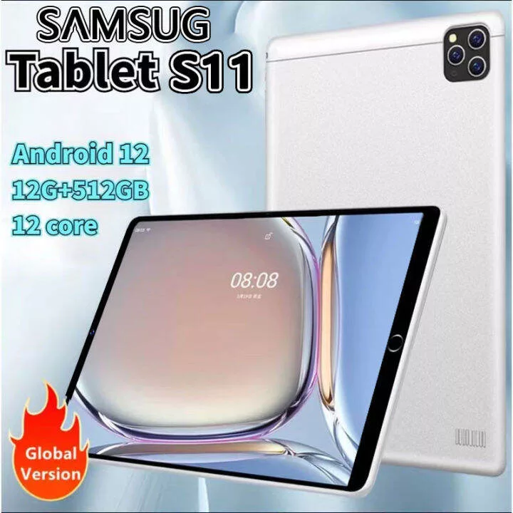 A modern and sleek design of the Samsung Galaxy Tab S11 showcasing its aesthetic and technological features.