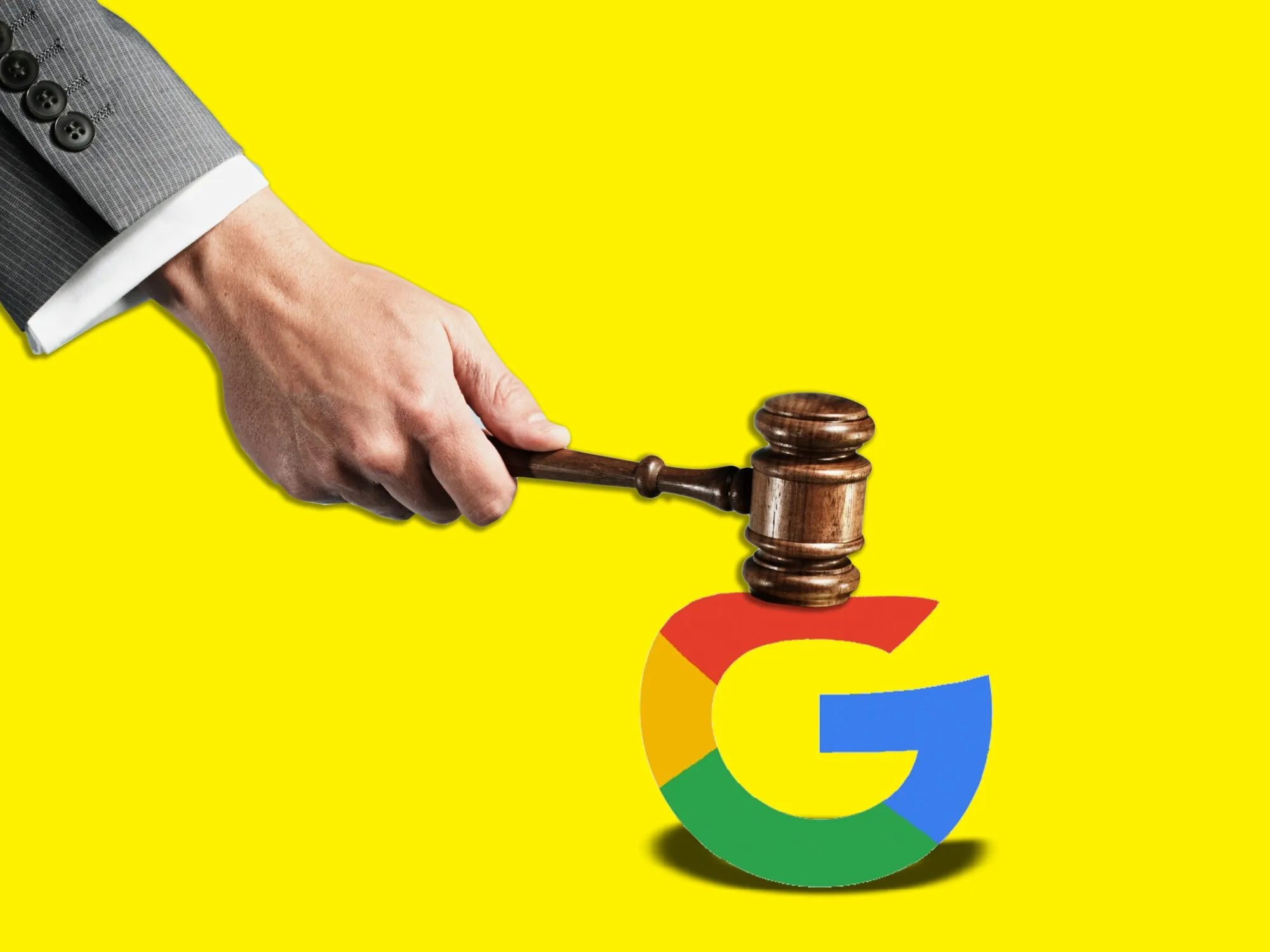 Illustration of the Google antitrust case highlighting tech competition and fragmentation threat.