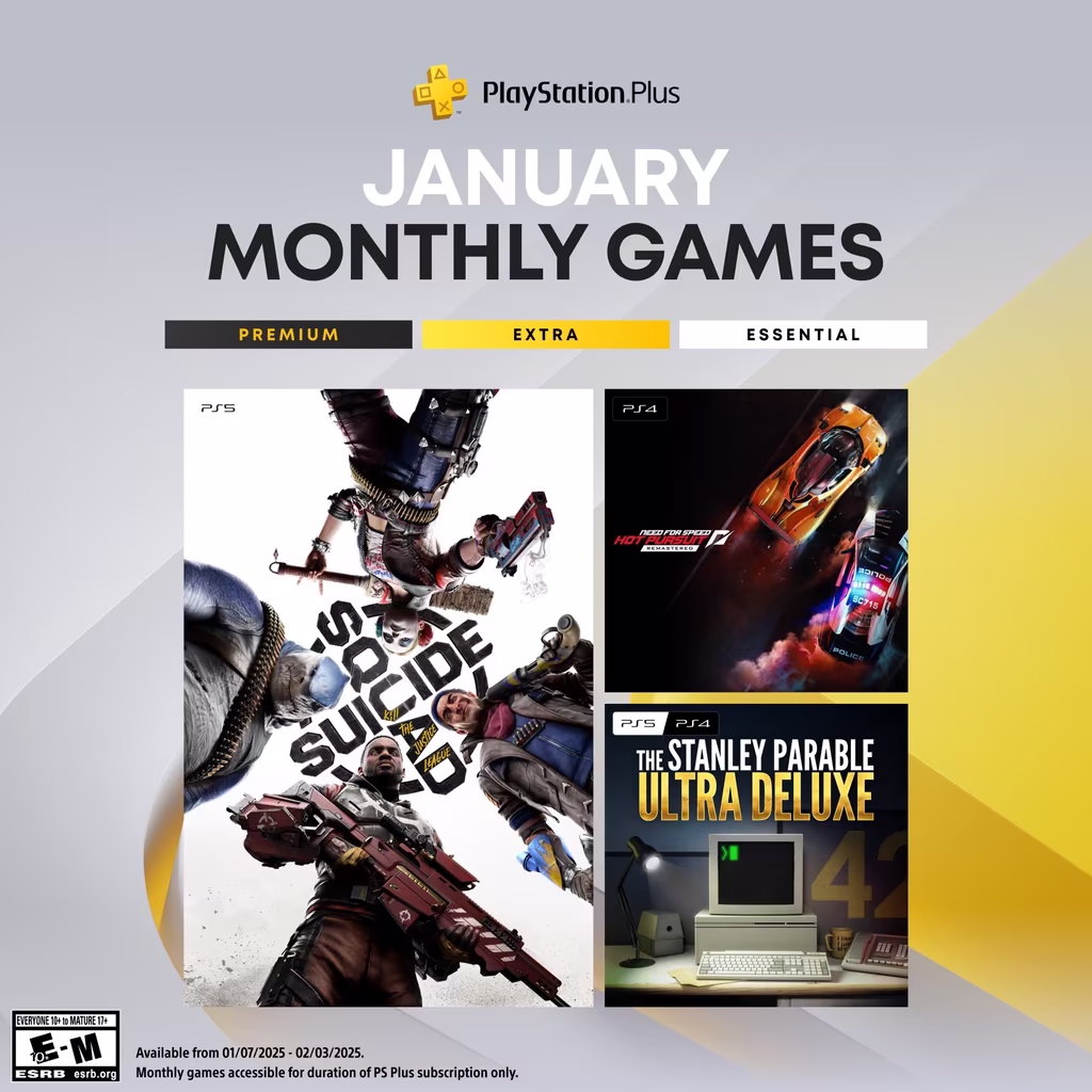 Ocak 2025 İçin Duyurulan PS Plus Essential Oyunları