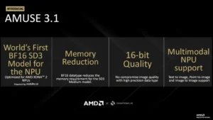 AMD, Yapay Zekâ İçin BF16 Destekli Amuse 3.1 Modelini Tanıttı: XDNA 2 Performansıyla Yeni Dönem