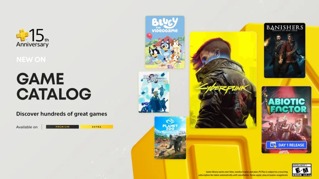Cyberpunk 2077 PlayStation Plus Game Catalog