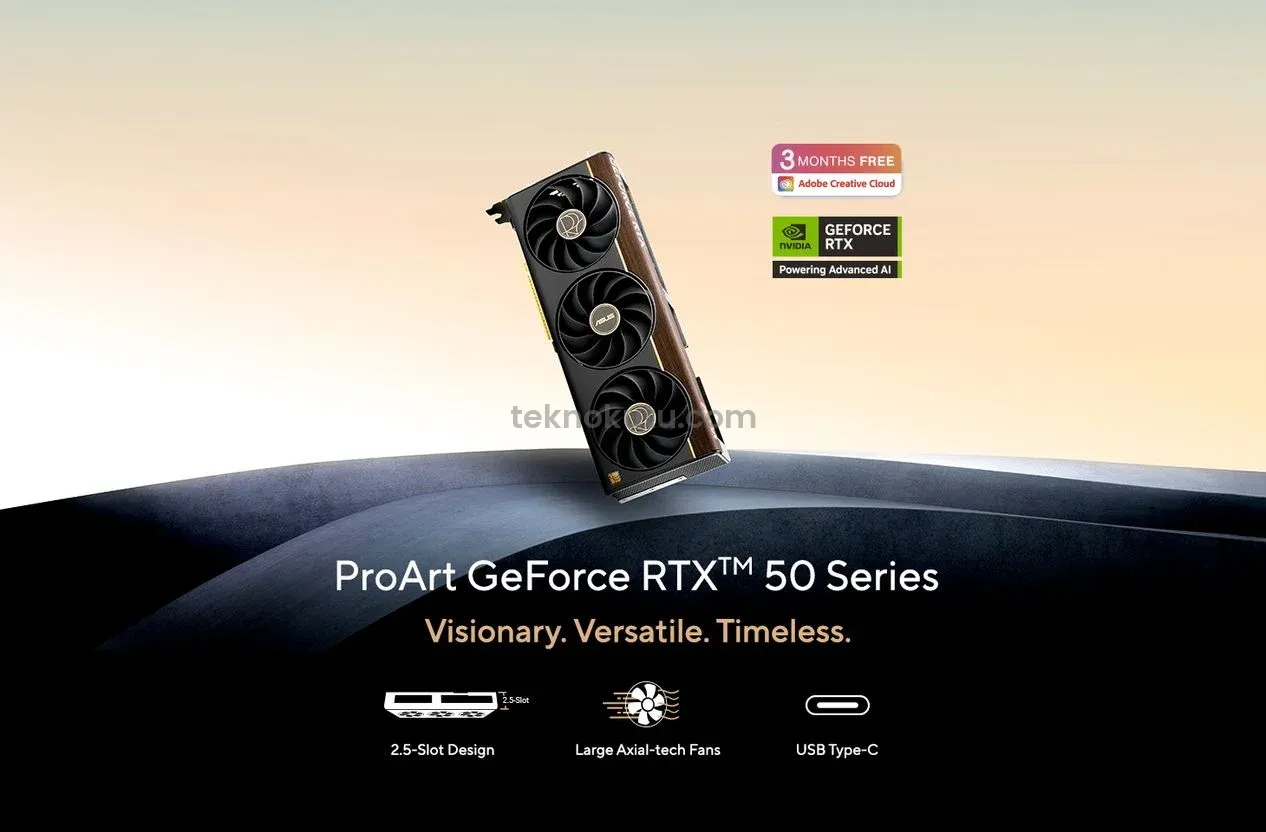 Asus ProArt GeForce RTX 50 Serisi Tanıtıldı