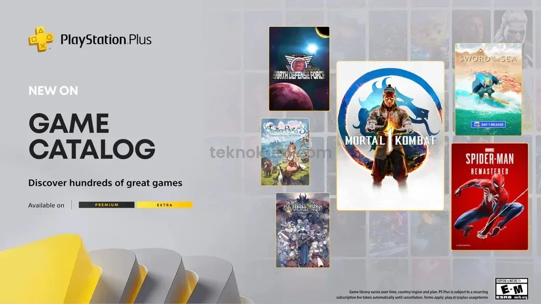 PS Plus Extra & Premium Ağustos 2025 Oyunları Açıklandı: Mortal Kombat 1 ve Marvel’s Spider-Man Remastered Öne Çıkıyor
