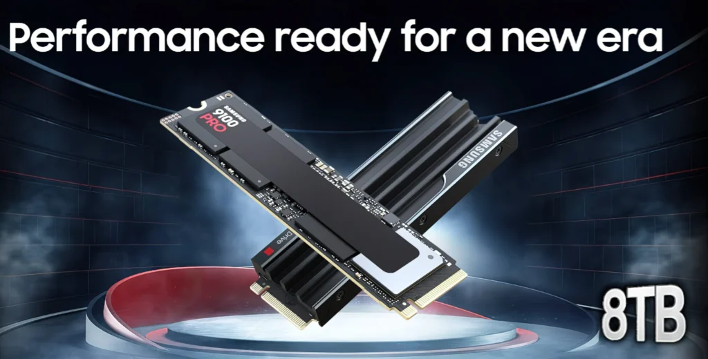 Samsung, 9100 PRO Gen5 SSD’lerini 8 TB Kapasiteyle Tanıttı