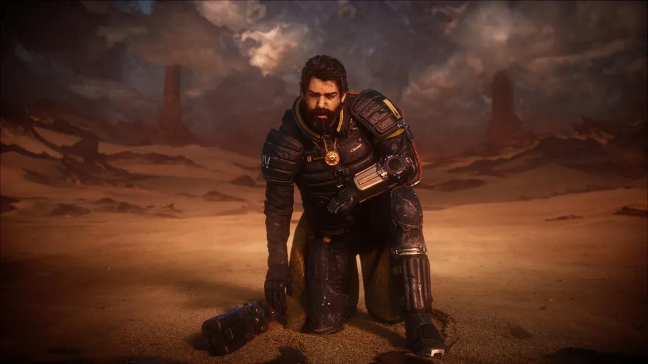 High-quality and modern visual representation of Saros Game and its 2026 features, showcasing technologically advanced gaming elements.