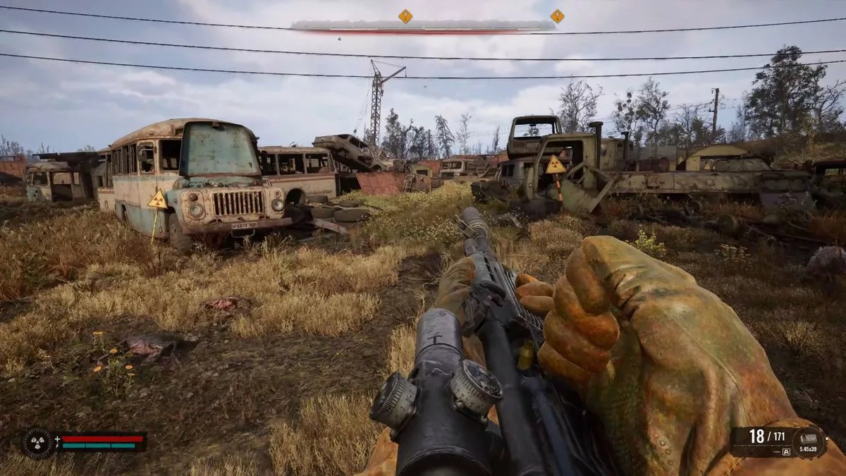High-quality artistic representation of STALKER 2 mod and combat improvements, showcasing a futuristic and technological theme.