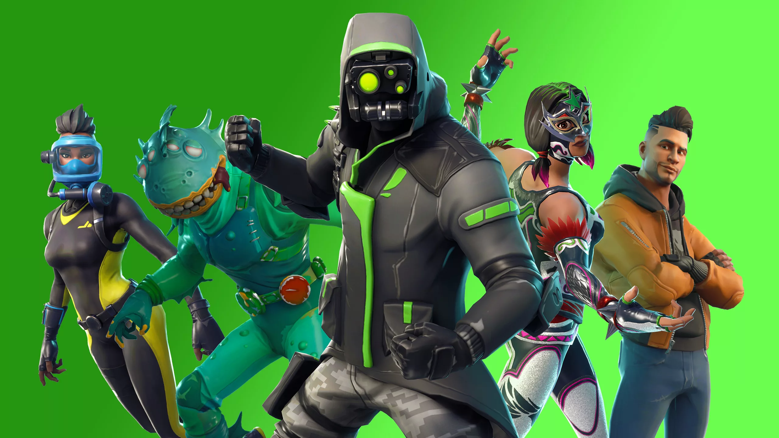 Futuristic gaming setup featuring AI technology and Fortnite action.
