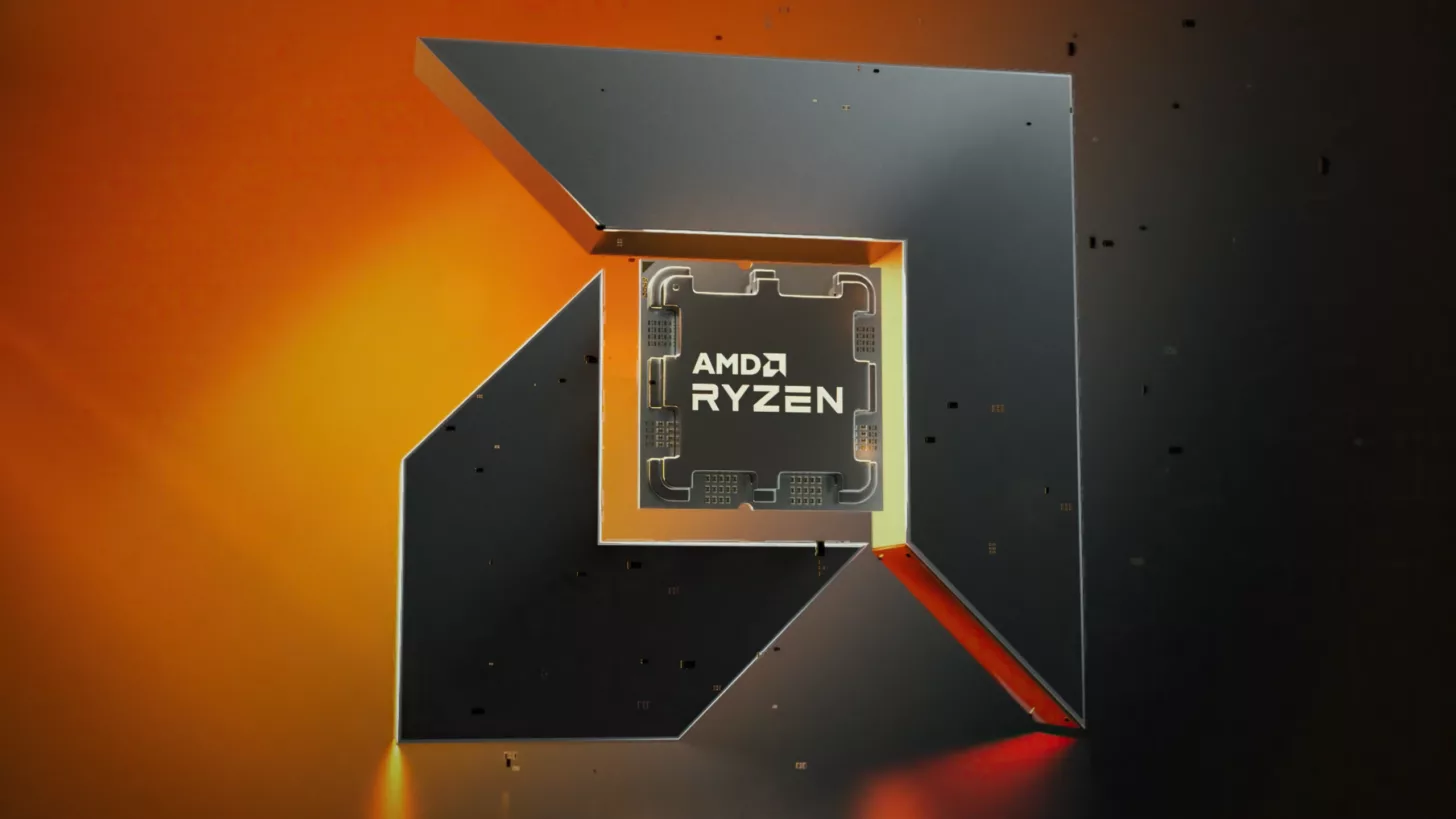 A modern digital illustration symbolizing AMD's 2025 server revenue growth and its impact on x86 market share with vibrant and futuristic design elements.