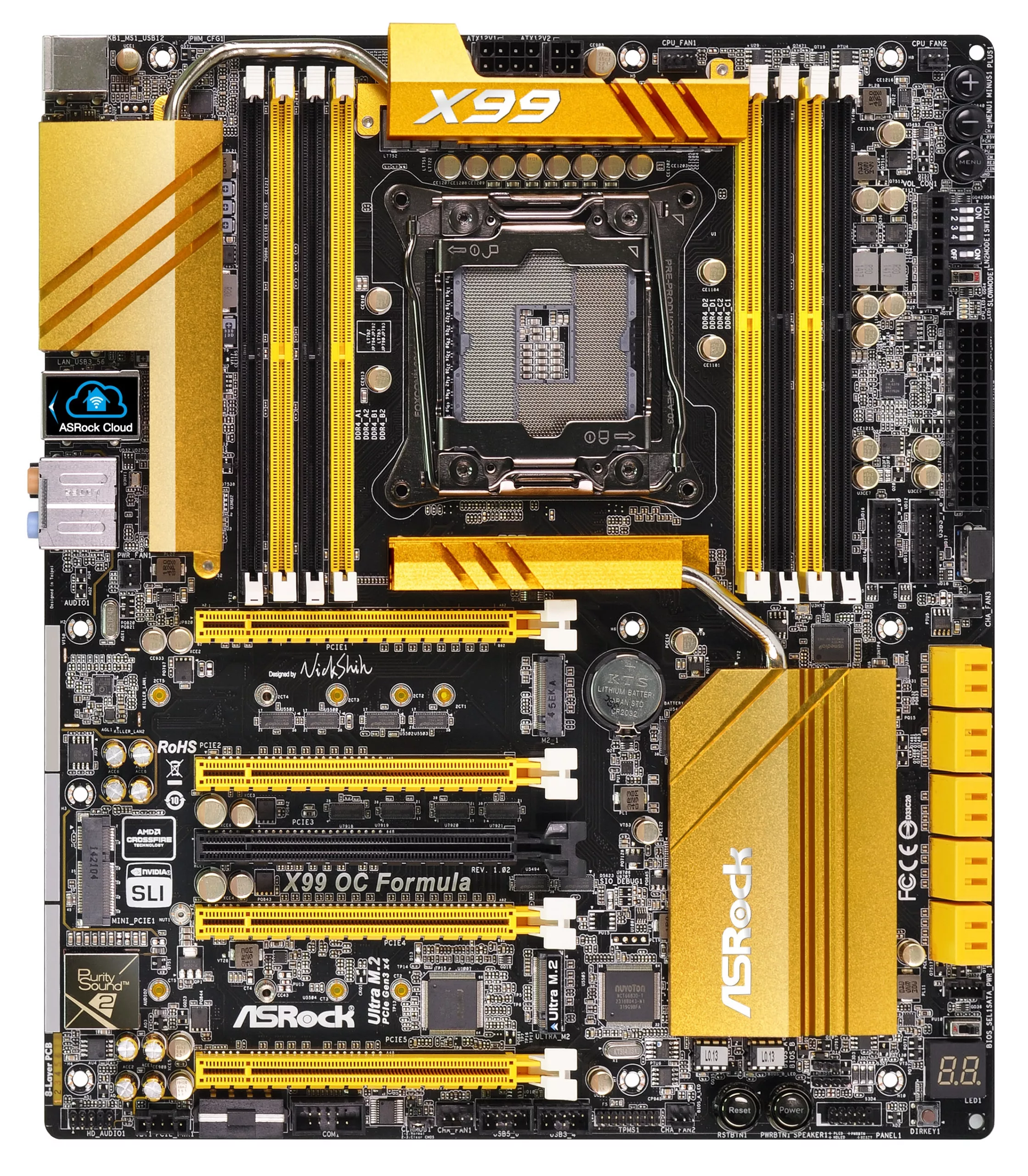Artistic representation of ASRock motherboards with AMD Ryzen 9000 processors highlighting technology issues.
