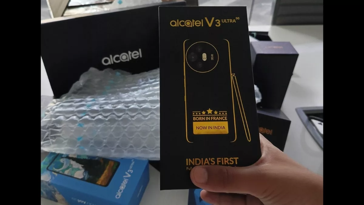 High-quality image of the Alcatel V3 Ultra 5G smartphone showcasing its modern design and features.