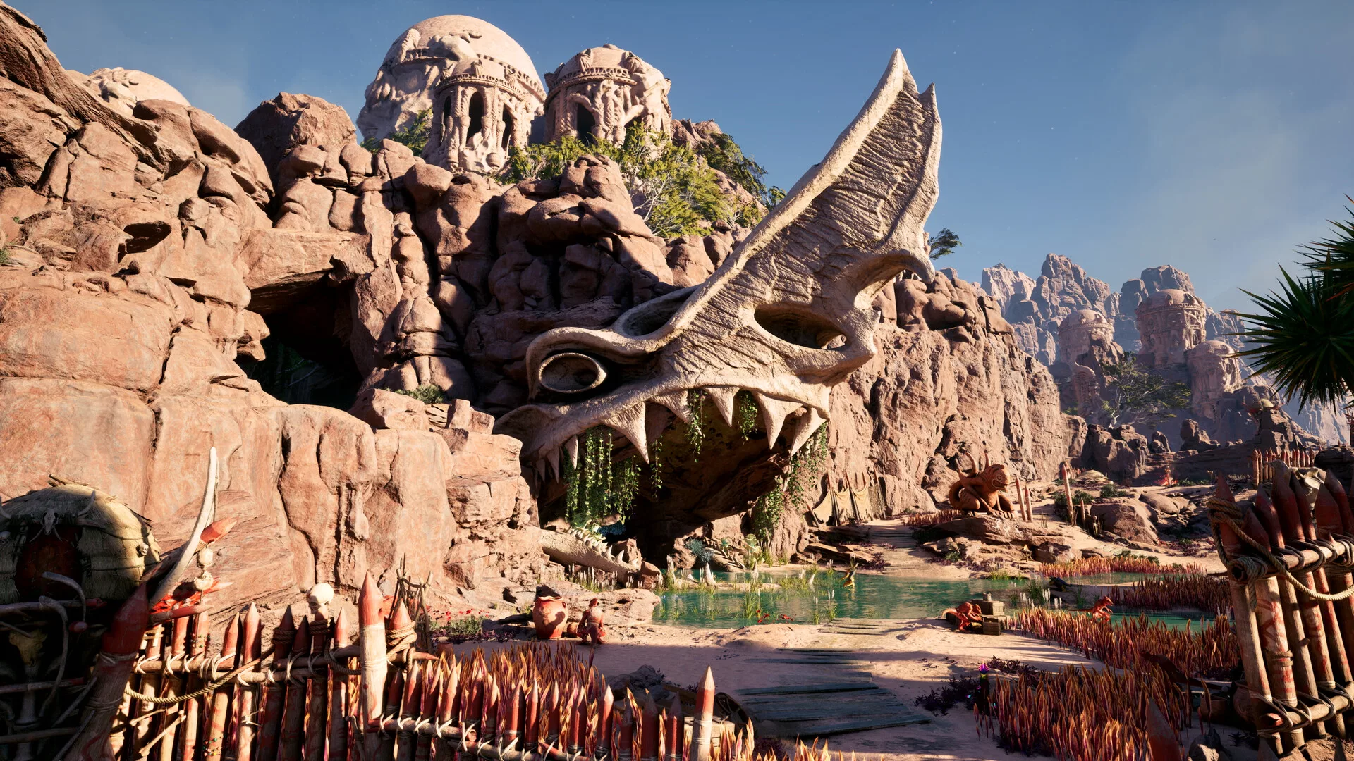 Futuristic artistic visual of Avowed 2025 update featuring a blend of fantasy landscapes and high-tech elements.
