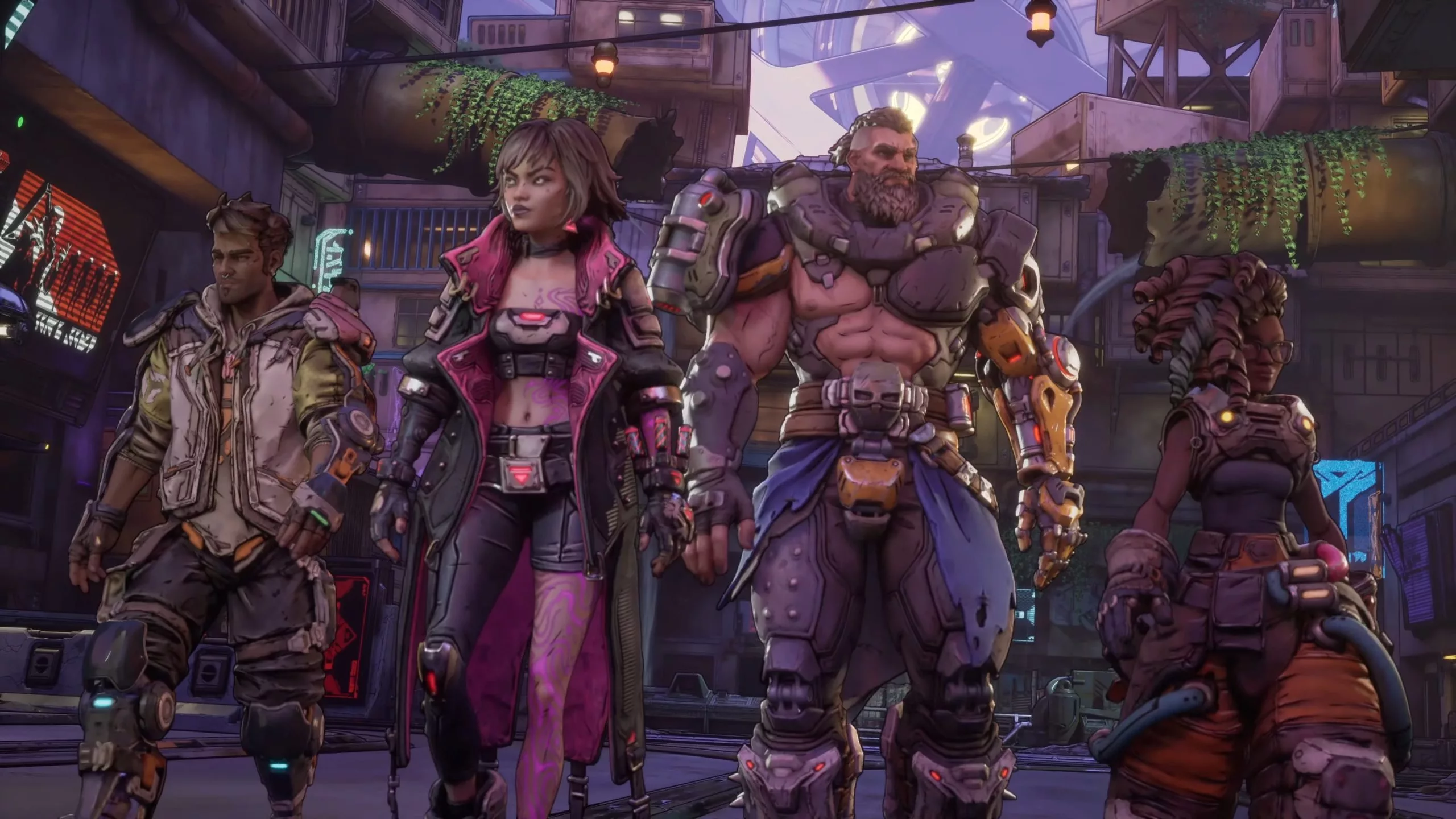 High-quality digital artwork of Borderlands 4 and its expansive new world featuring colorful characters and landscapes
