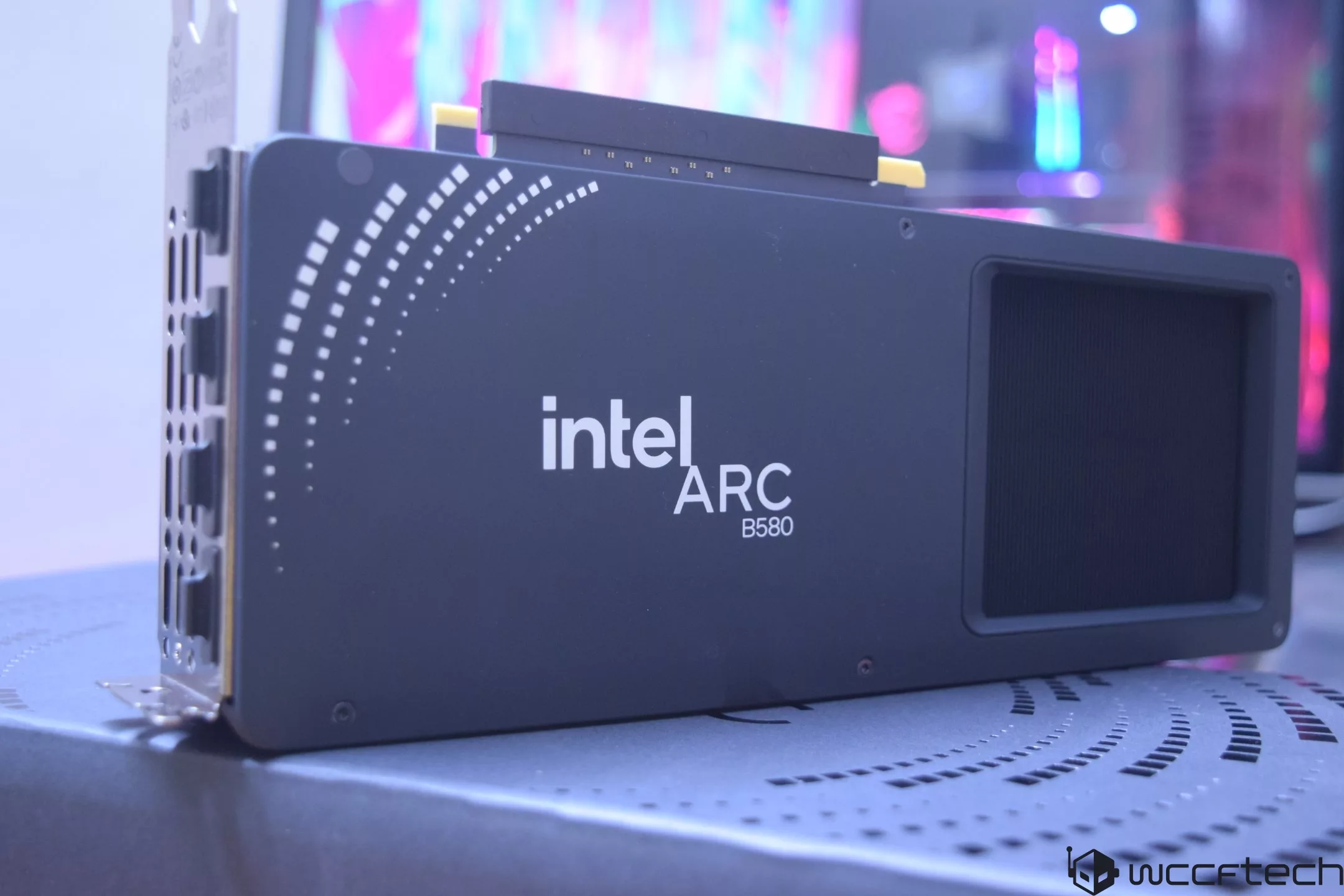 An artistic representation of the Intel Battlemage GPU showcasing its modern design and technology.