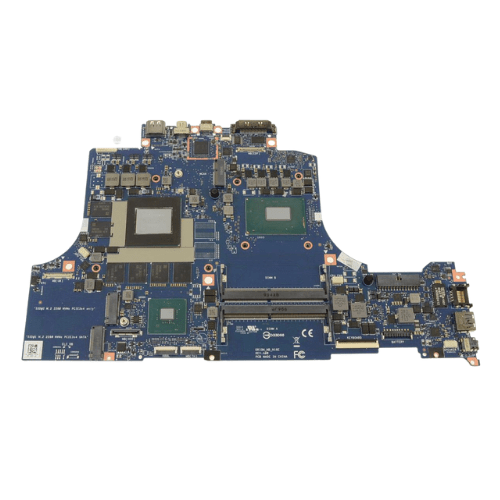 A modern aesthetic graphic illustrating an Alienware motherboard replacement for $35, featuring futuristic tech elements and a sleek design.