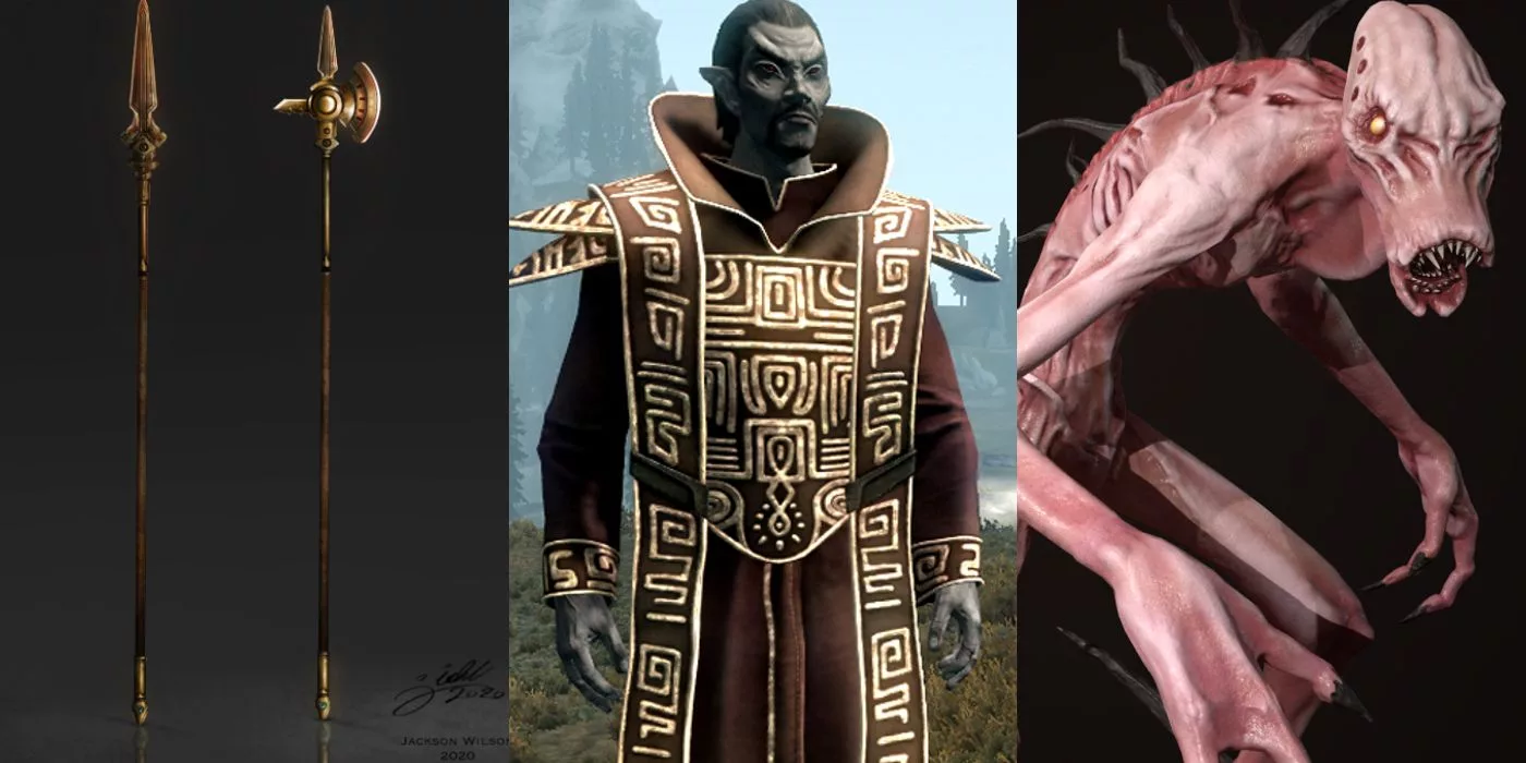 High-quality visual representation of Skywind mod status and updates, showcasing captivating fantasy elements and technological design.