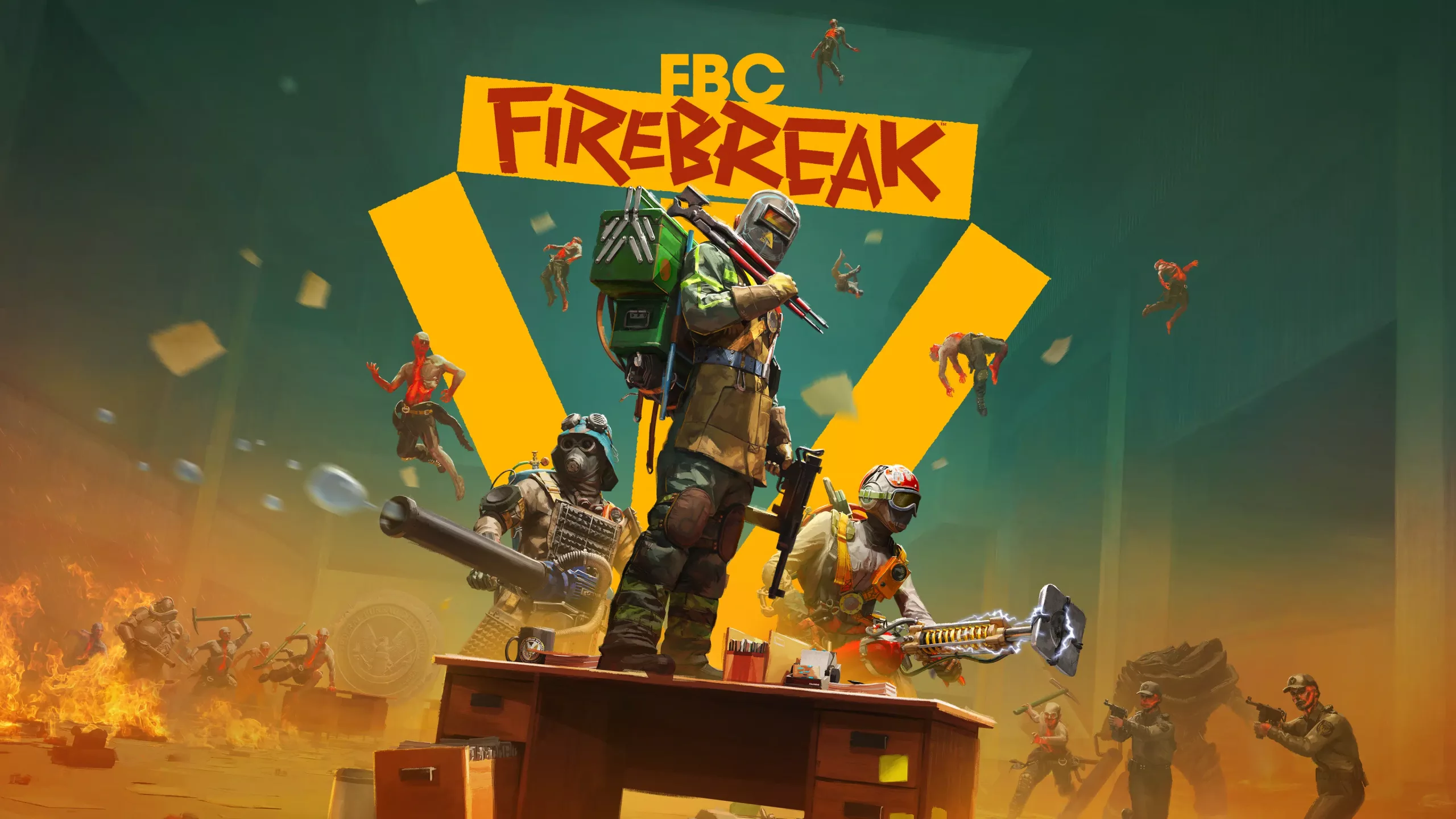 High-quality digital artwork promoting FBC: Firebreak coming to PC and consoles on June 17.