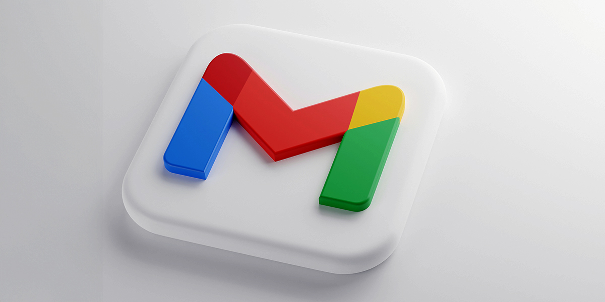 A modern digital artwork representing Gmail's AI updates and improved search features.