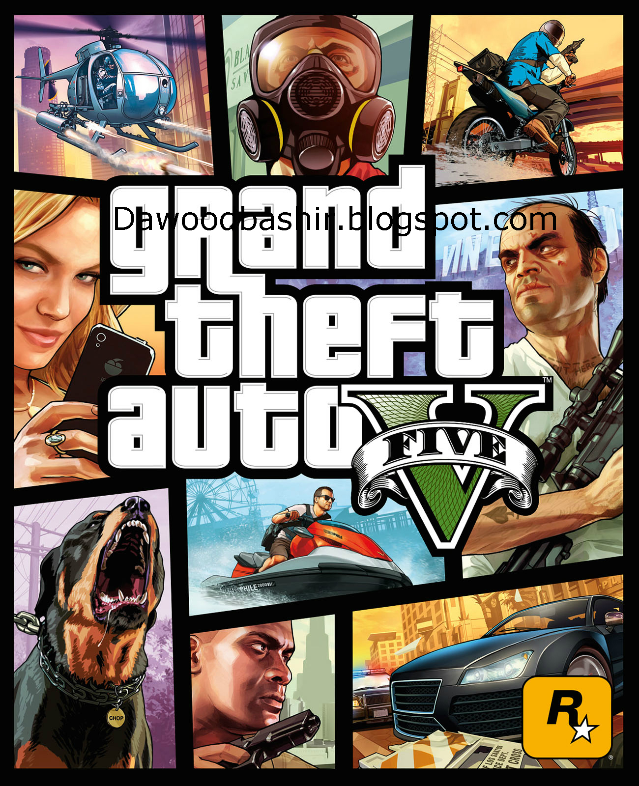 Modern graphic depicting the latest GTA V PC update with vibrant colors and futuristic elements.