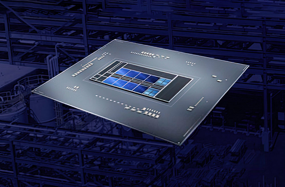 Futuristic representation of the Intel Nova Lake CPU highlighting its advanced technology and modern design.
