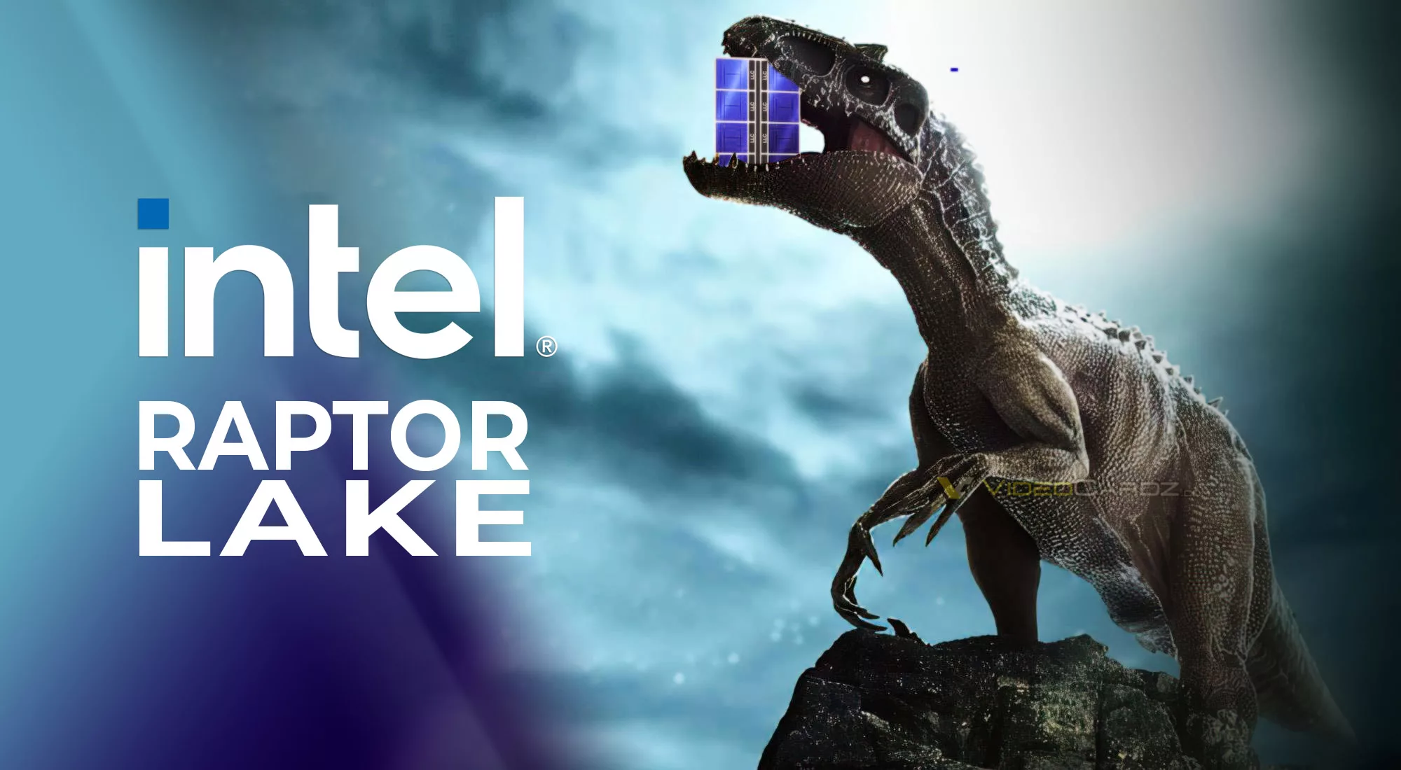 Digital illustration of Intel Raptor Lake representing high demand and performance issues in technology.