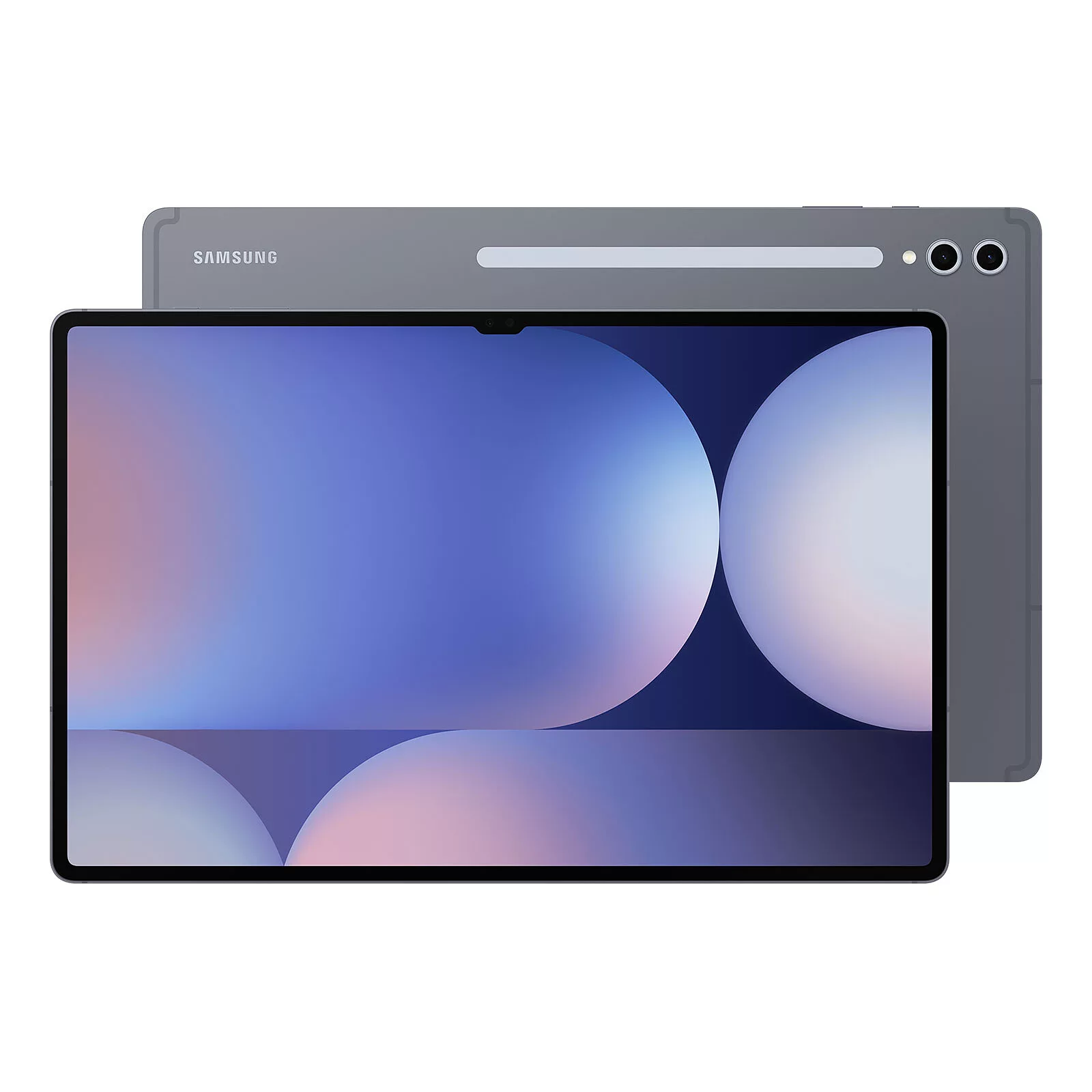 A modern design showcasing the Samsung Galaxy Tab S10 with the One UI 7 update, featuring a sleek interface and stylish background.