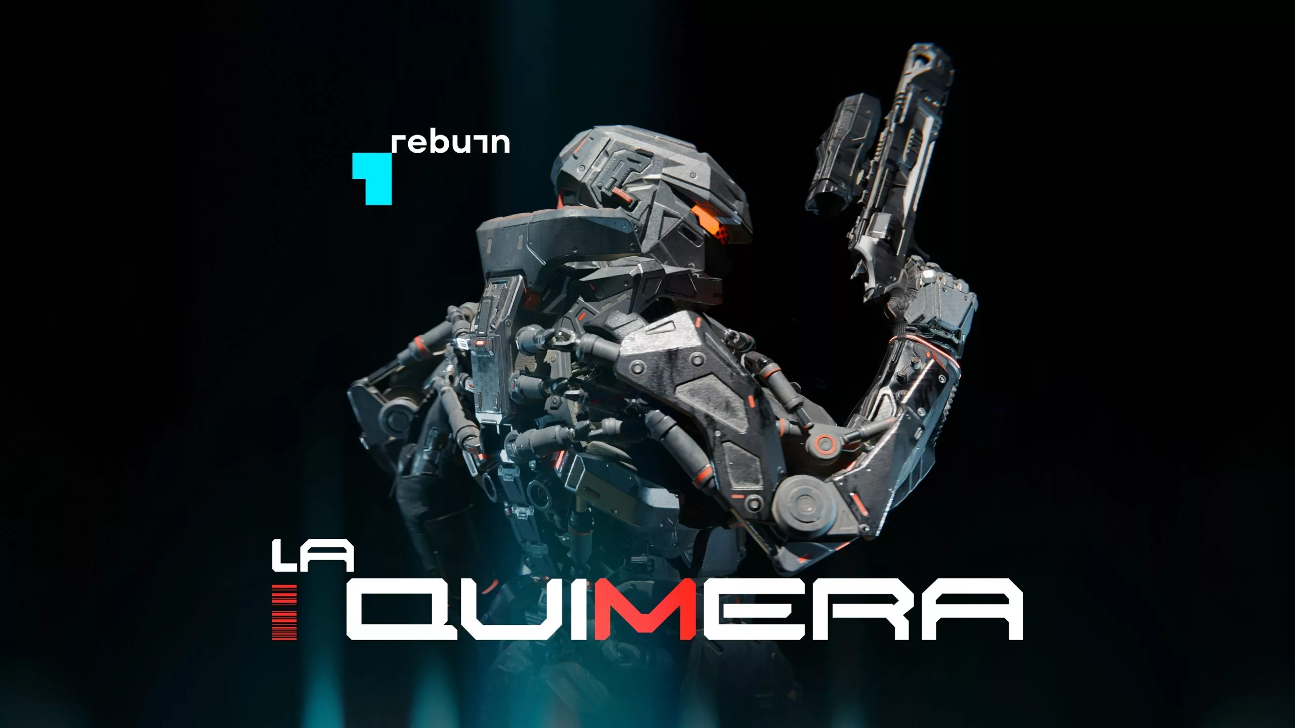 Futuristic representation of La Quimera rescheduling theme, featuring technological elements and vibrant colors.