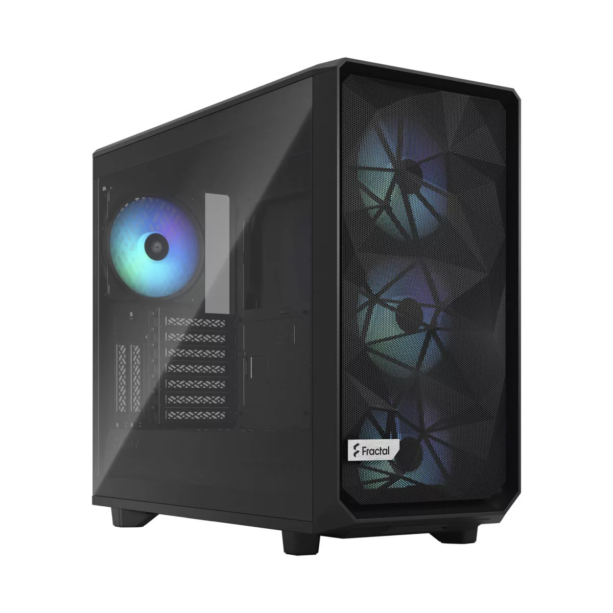 High-quality visual representation of the Fractal Meshify 3 computer case showcasing its advanced cooling design.
