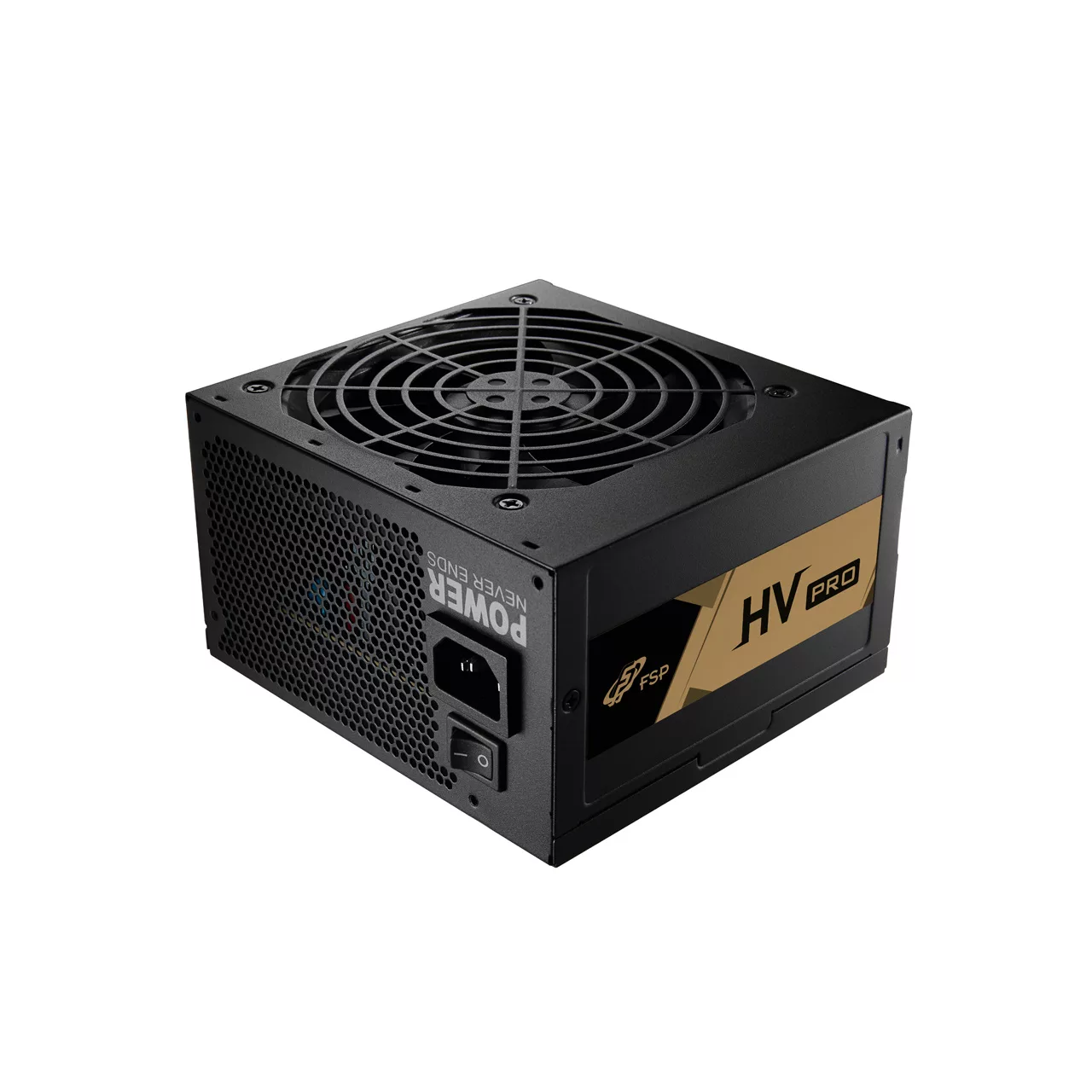 Modern graphic design showcasing FSP PSU with ATX 3.1 and PCIe 5.1 standards, highlighting technology and innovation.