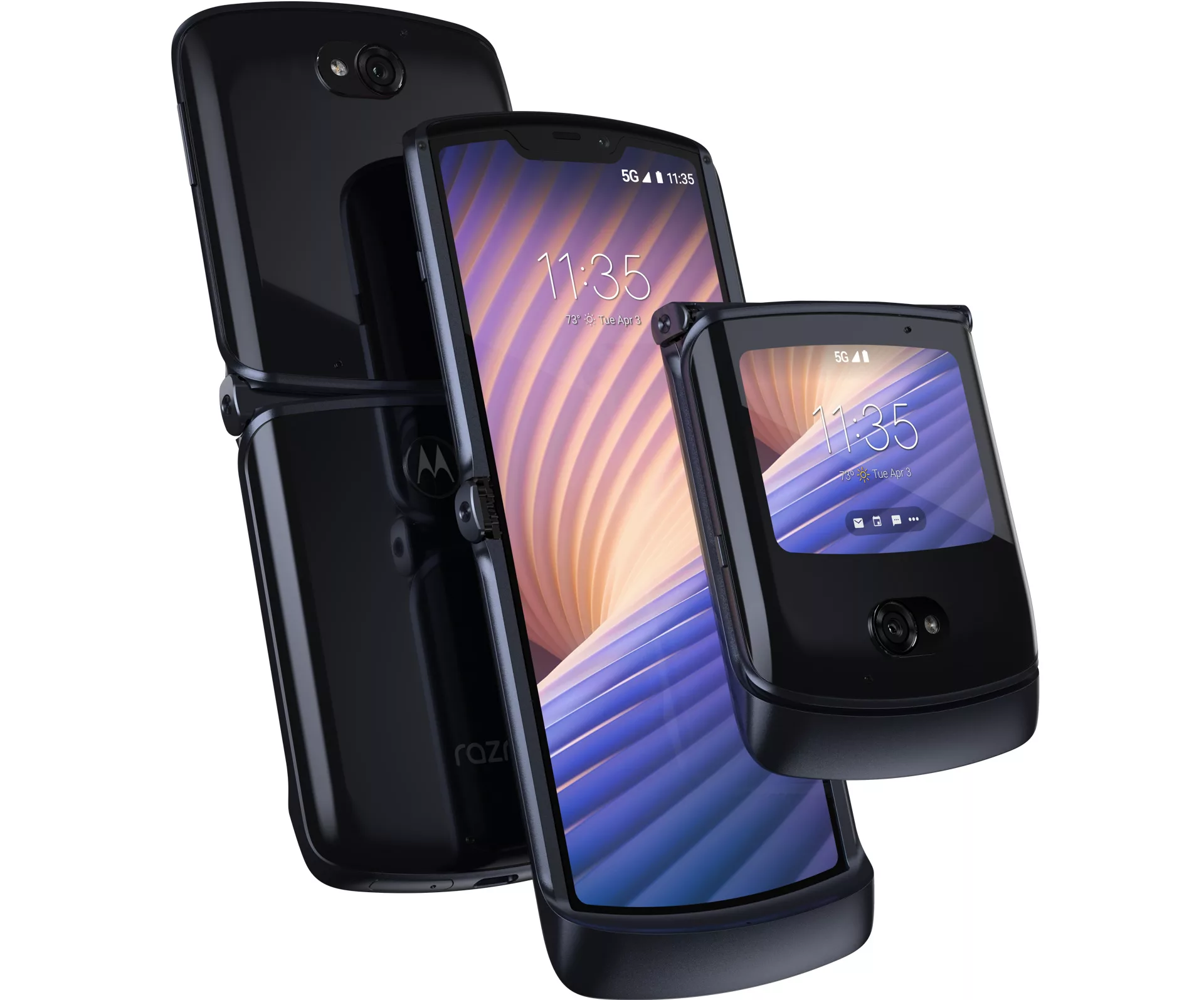 A modern and creative visual representing Motorola's integration of artificial intelligence with smartphones, showcasing AI features and a sleek design.