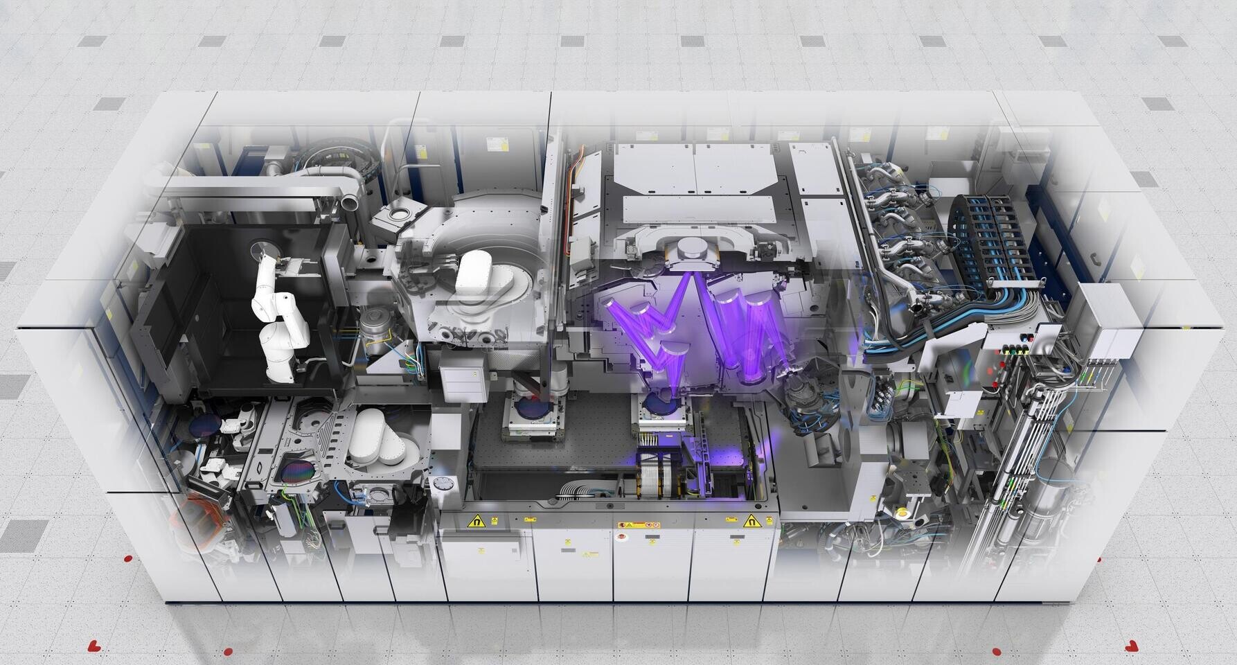 Modern graphic showcasing the impact of Huawei's EUV technology on the smartphone industry with futuristic designs and technology elements.