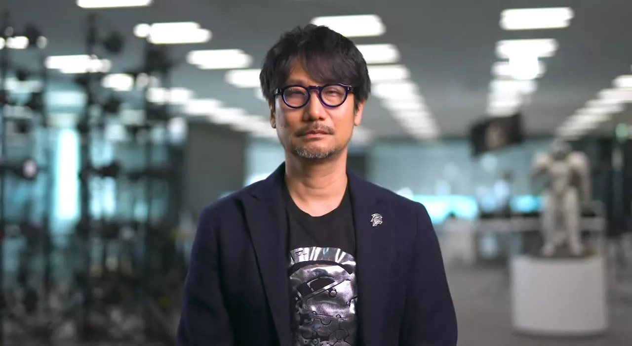 A modern and aesthetic representation of Hideo Kojima and his innovative game design concepts after death.