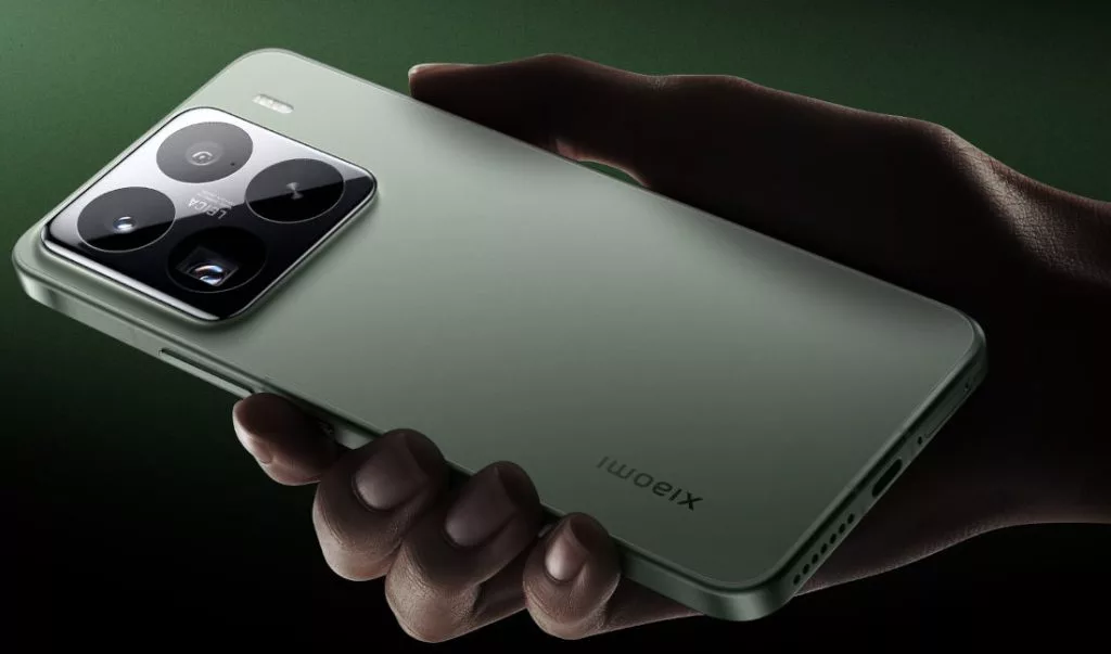 A modern and stylish representation of the Xiaomi 15S Pro smartphone, showcasing its performance and design in a futuristic tech setting.