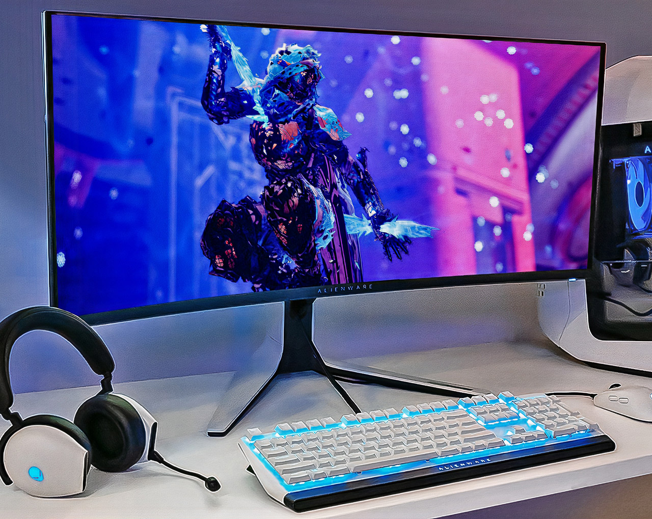 A high-quality visual of QD-OLED gaming monitors from Acer, showcasing their modern design and vibrant display for gamers.