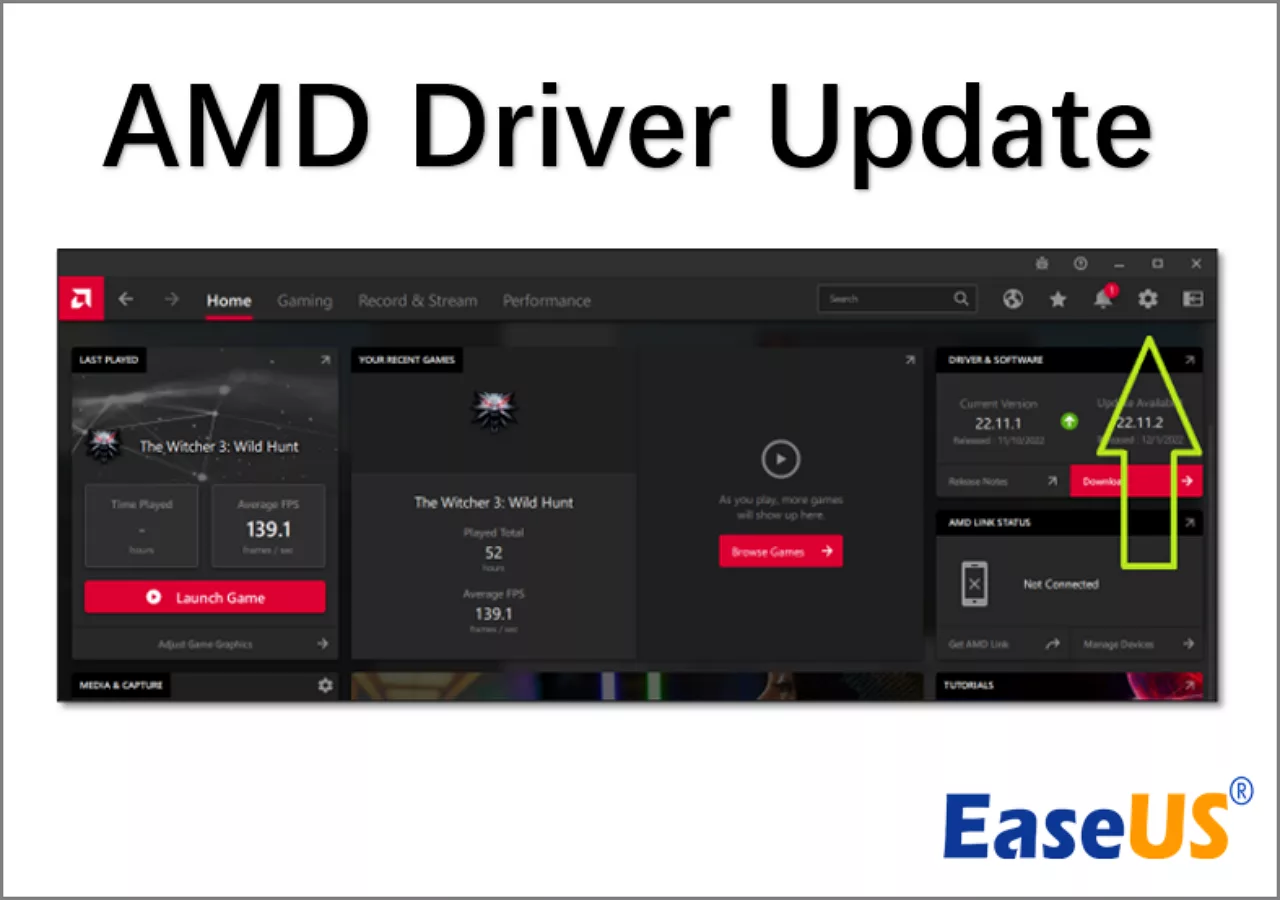 Futuristic digital artwork showcasing AMD Adrenalin 25.5.1 Driver with FSR 4 support in a high-tech gaming environment.