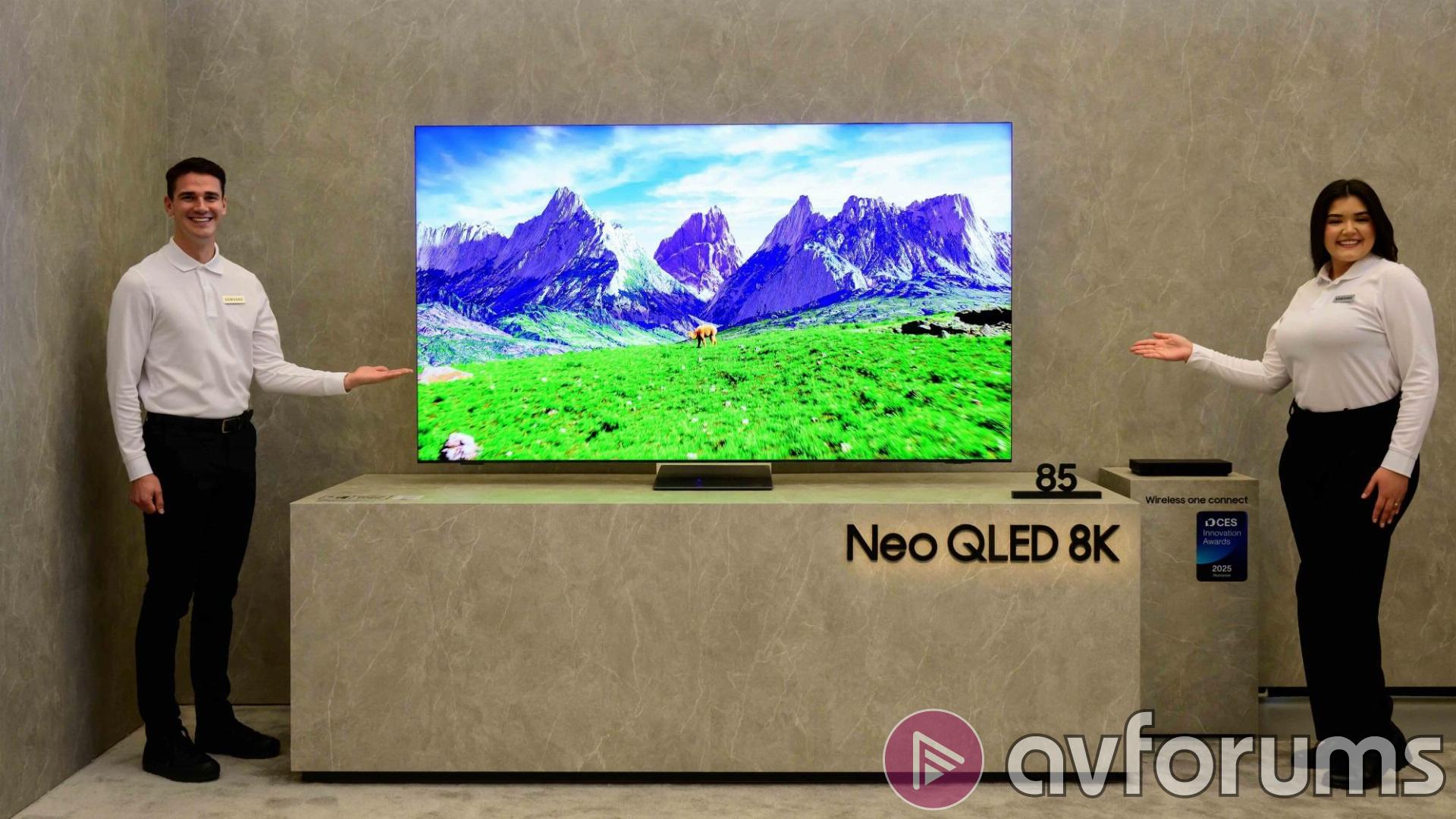 Samsung S95F OLED TV displayed in a modern living room with vibrant colors and sleek design features.