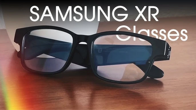 Futuristic design of Android XR Glasses introduced at Google I/O 2025, showcasing modern technology and innovation.