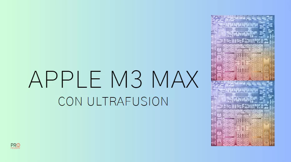 Futuristic digital illustration of Apple M3 Ultra chip surrounded by technology-inspired elements.