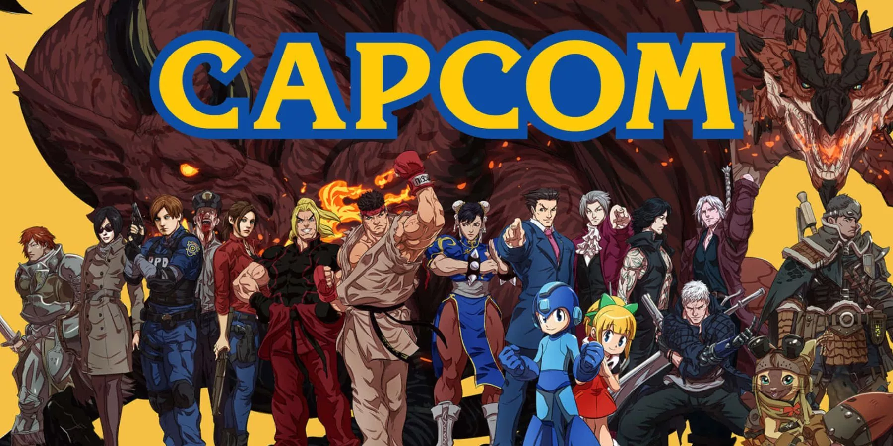 Modern visual representation of Capcom's expansion plans and new office opening, featuring futuristic architecture and a dynamic work environment.