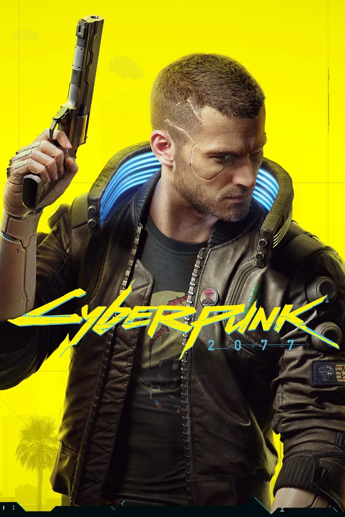 Futuristic and aesthetic design showcasing Cyberpunk 2077 for Nintendo Switch 2 with vibrant neon elements.