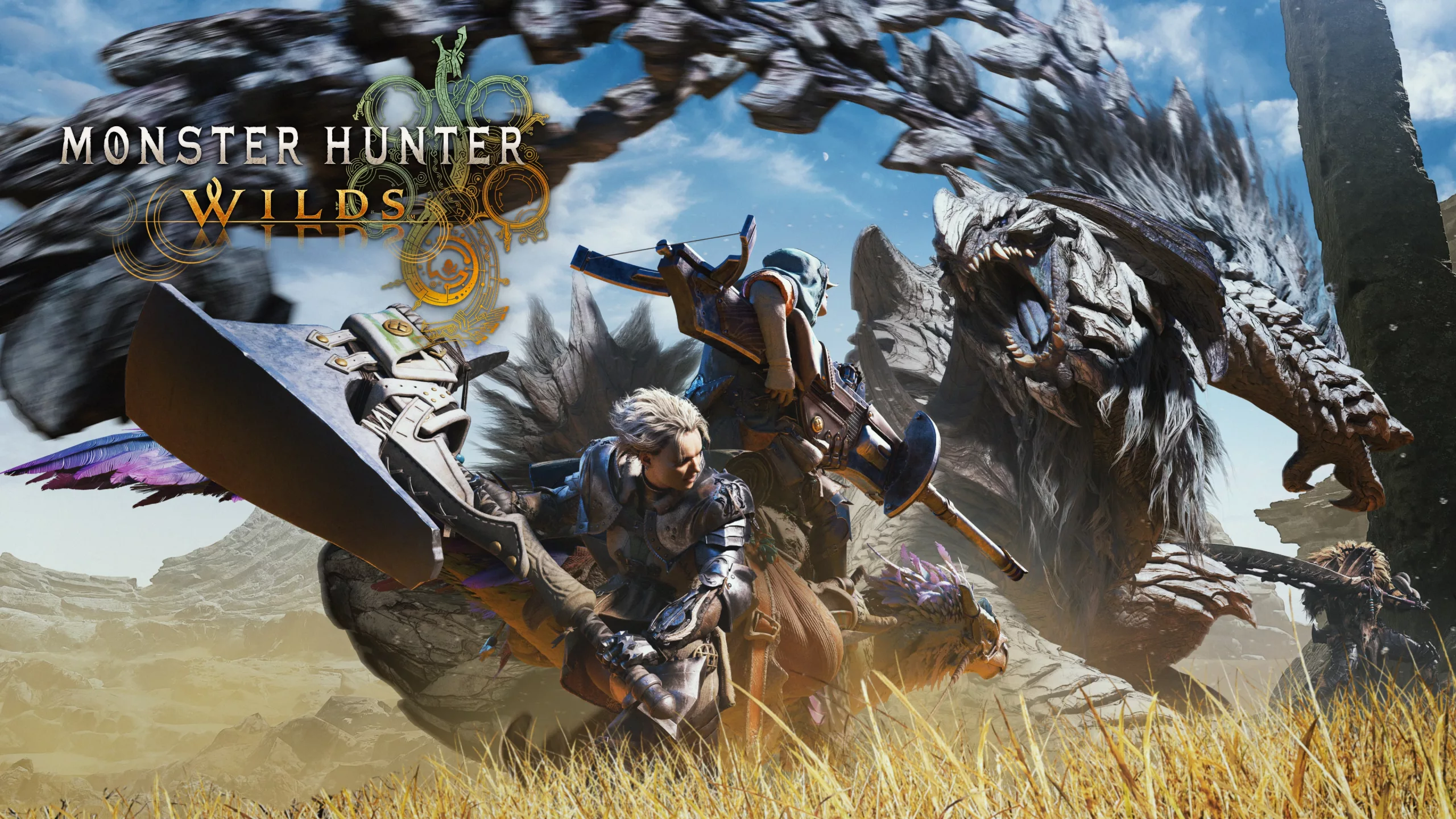 Modern visual representation of Monster Hunter Wilds achievements and CAPCOM's record-breaking feats in gaming.